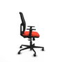 PIQUERAS Y CRESPO Chaise Alfera Synchro, Orange foncé et Noir, Roulettes 65mm