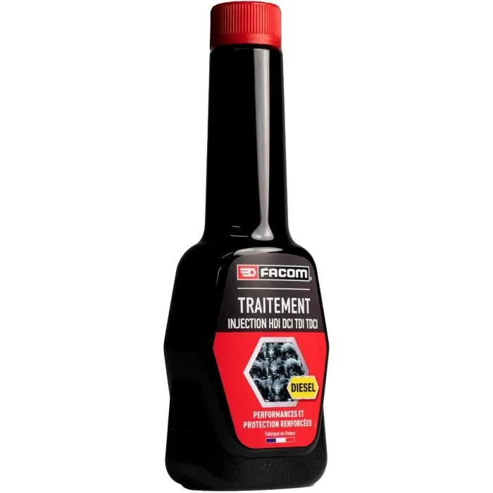 Facom Huile additif pour traitement diesel HDI, nettoyant injecteurs et système carburant, bidon de 300 ml