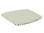 GIFTDECOR Cojin Silla Cuadros Vert-Blanc