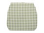 GIFTDECOR Cojin Silla Cuadros Vert-Blanc