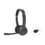 Conceptronic Polona04BA Casque Audio Bluetooth sans Fil Noir - Autonomie 44h, USB-C, Micro avec Réduction de Bruit
