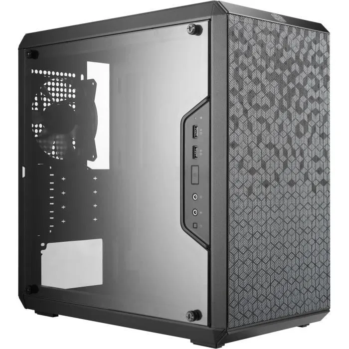 Cooler Master MasterBox Q300L Boîtier PC Micro-ATX/Mini-ITX Noir avec Ventilateur 120 mm, Ports USB 3.0, 4 Slots PCI et Filtres Anti-Poussière