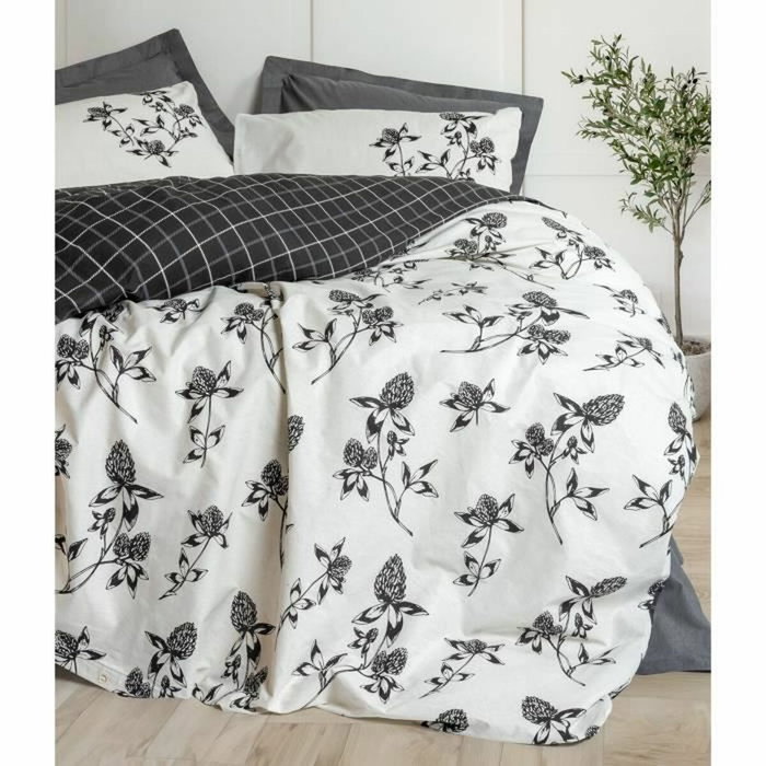 Parure de lit en coton renforcé Anthracite, 220 x 240 cm