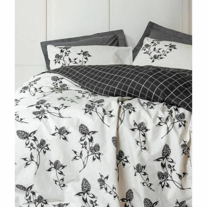 Parure de lit en coton renforcé Anthracite, 220 x 240 cm