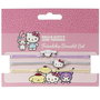 THE CARAT SHOP Set de bracelets Hello Kitty & Friends avec Cinnamon Roll et Pompompurin, en alliage de zinc et polyester