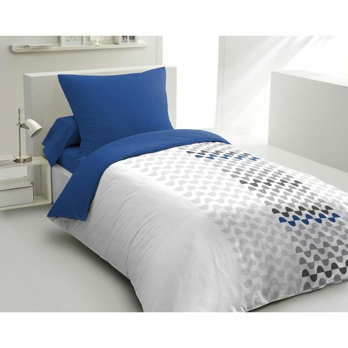 Home Linge Passion Parure de couette AMBROISIE Bleu Home Linge Passion Parure de couette AMBROISIE Bleu