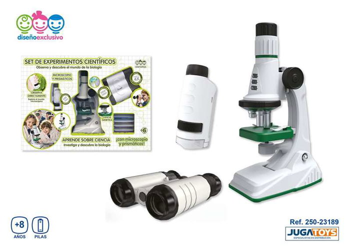 Jugatoys Set d'expériences scientifiques avec microscope et jumelles