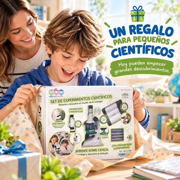 Jugatoys Set d'expériences scientifiques avec microscope et jumelles