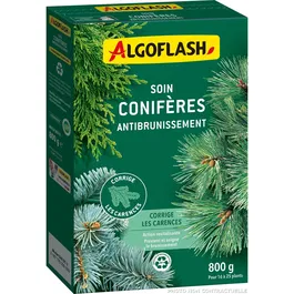 Algoflash Soin Conifères Anti-Brunissement 800 g - Traitement Préventif et Curatif pour Arbres à Aiguilles