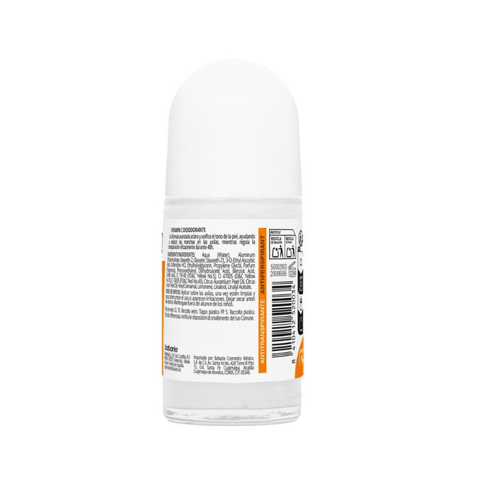 Babaria Déodorant roll-on à la vitamine C 50 ml Babaria Déodorant roll-on à la vitamine C 50 ml