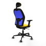 Piqueras y Crespo Chaise de Bureau avec Appui-tête Jorquera 2D036G1 Jaune