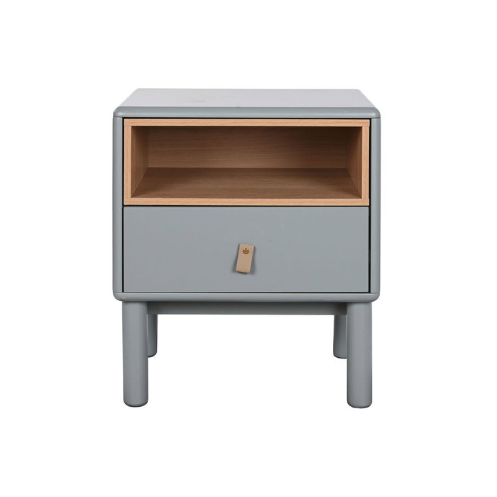 Table de Nuit Home ESPRIT Bleu Gris Naturel Bois MDF 48 x 40 x 55 cm Table de Nuit Home ESPRIT Bleu Gris Naturel Bois MDF 48 x 40 x 55 cm