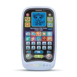 Vtech P'Tit Genius Magic Light - Smartphone éducatif interactif pour enfants 2-6 ans avec 10 activités, écran rétroéclairé et base lumineuse