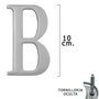 WOLFPACK LINEA PROFESIONAL Lettre B Argent Mat 10 cm