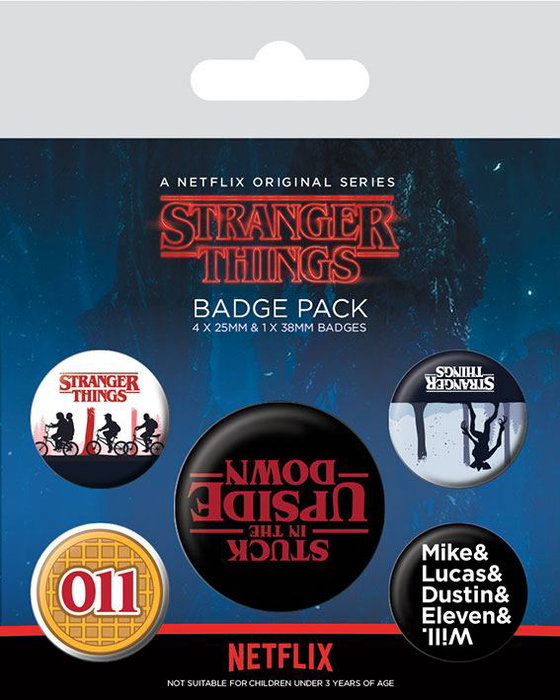 Pyramid International Pack de 5 badges Stranger Things Upside Down Pyramid International Pack de 5 badges Stranger Things Upside Down