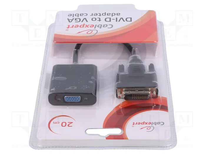 GEMBIRD Convertisseur VGA D-Sub 15 Broches vers DVI-D (24+1)