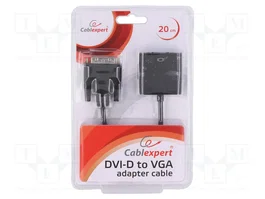 GEMBIRD Convertisseur VGA D-Sub 15 Broches vers DVI-D (24+1)