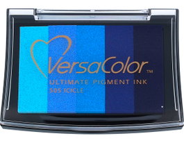 Tsukineko Tampon VERSACOLOR 5 couleurs témpano 95x65mm