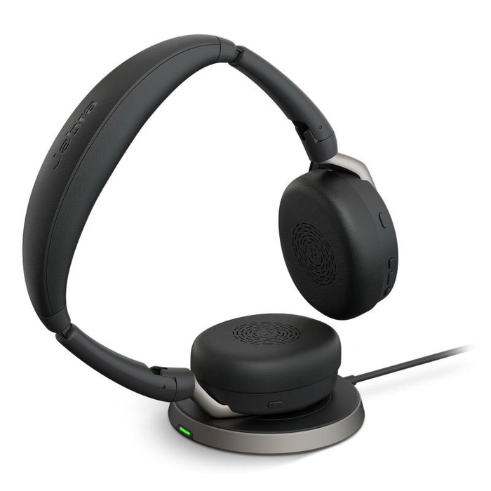 Jabra Evolve2 65 Flex UC Stereo avec station de charge, Noir