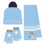 Bonnet et gants Bluey Bleu clair