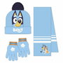 Bonnet et gants Bluey Bleu clair