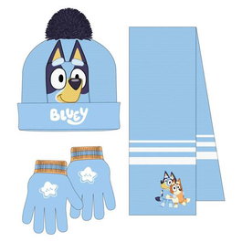 Cerdá Conjunto de 3 Pièces Bufanda Bluey - Bandeau et Écharpes pour Enfants - 20 x 2 x 52 cm