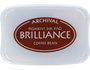 Tsukineko Tampon encreur Brilliance grain de café effet nacaré 95x65mm