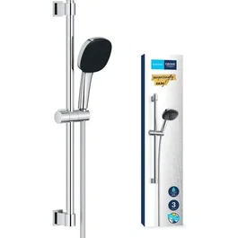 Grohe Vitalio Comfort 110 26397001 - Pommeau de douche main avec 2 jets (Pluie/Stimulant), sélection facile, économie d'eau, anti-calcaire, finition chromée