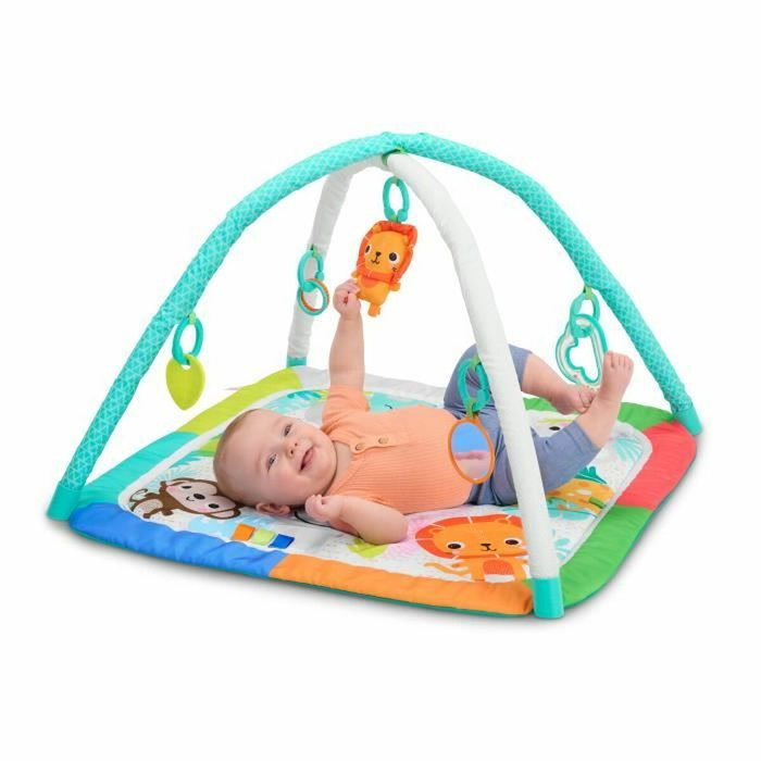 Bright Starts Tapis d'éveil Wild Wiggles Jungle Jubilee pliable