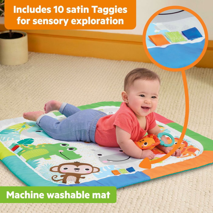 Bright Starts Tapis d'éveil Wild Wiggles Jungle Jubilee pliable