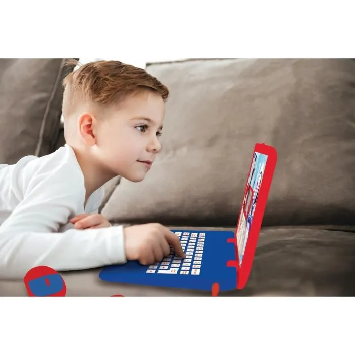 Lexibook Ordinateur Éducatif Bilingue Spiderman avec 124 Activités - Anglais et Français, Mathématiques, Logique, Dactylo, Musique