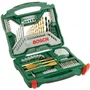 Bosch Coffret Perçage et Vissage X-Line 70 Pièces Titan pour Bois, Métal et Matériaux avec Douilles et Clés