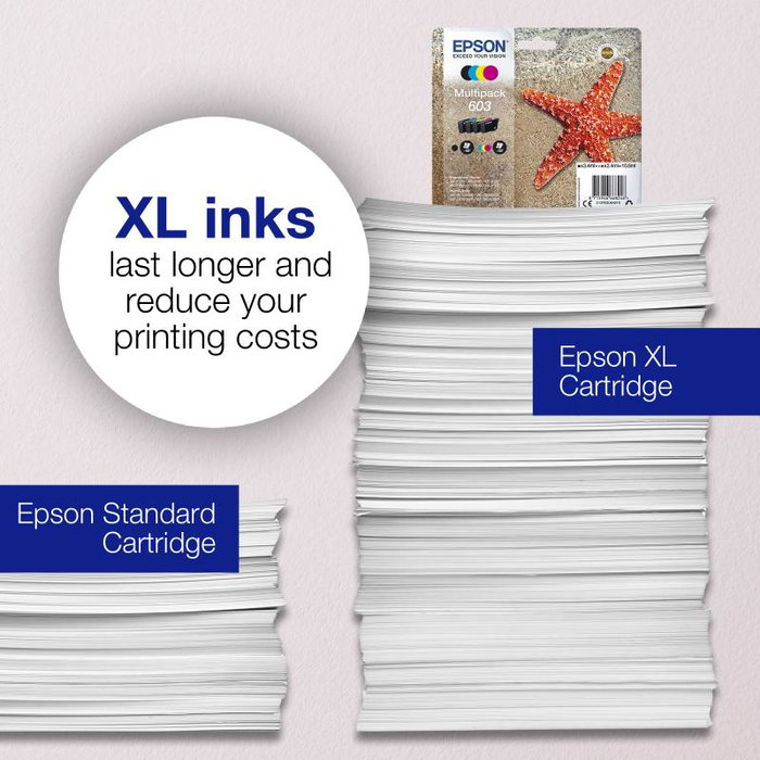 Epson Multipack d'encre 603 Easy Mail (C13T03U64510)
