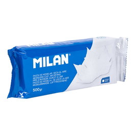 Milan Pâte à modeler blanche sèche à l'air libre 500 g