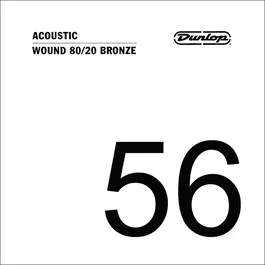DUNLOPST Cordes Acoustiques 80/20 Bronze .056