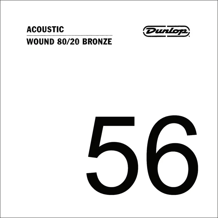 Dunlop 80/20 Bronze Corde Acoustique .056 - Nickel pour Guitare Électrique
