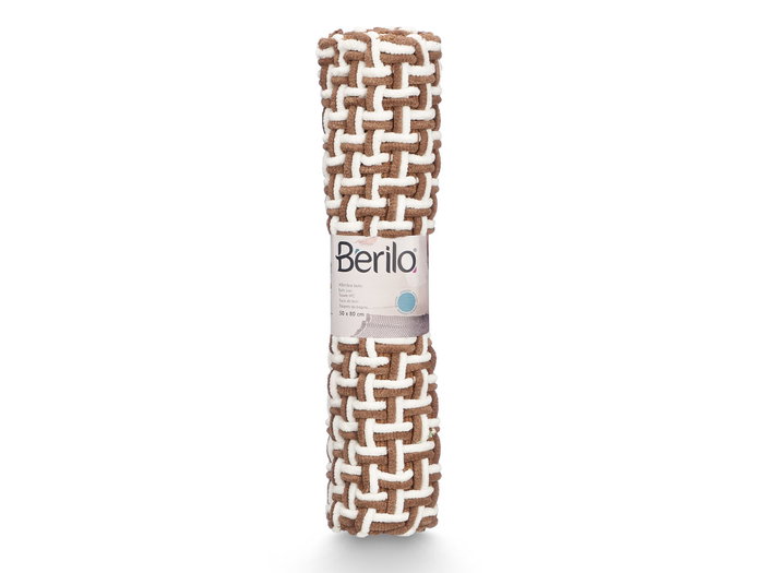 Berilo Tapis de Bain Marron 50 x 80 cm en Polyester et Coton (Set de 24) Berilo Tapis de Bain Marron 50 x 80 cm en Polyester et Coton (Set de 24)