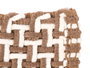 Berilo Tapis de Bain Marron 50 x 80 cm en Polyester et Coton (Set de 24)