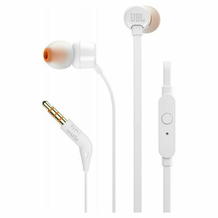 Casques avec Microphone JBL T110 Blanc