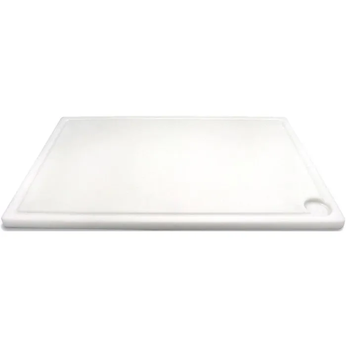Le Pratique Planche à découper PRO 60 x 40 x 2 cm avec rigole et récupérateur de jus