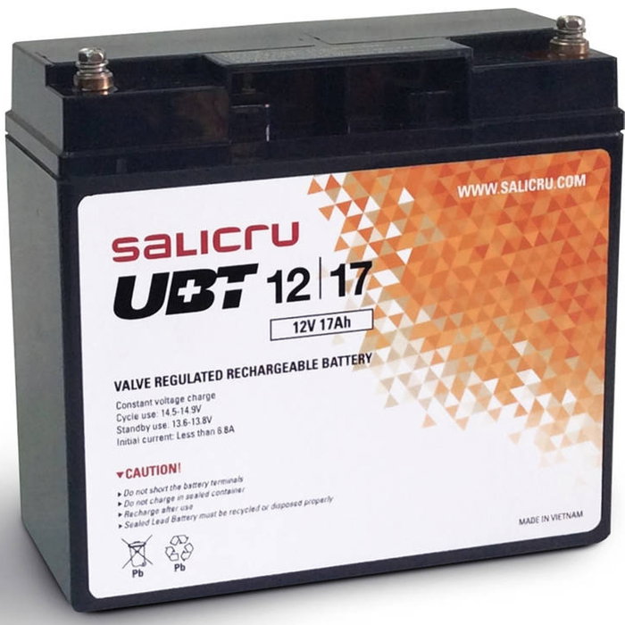 Salicru Batterie AGM Compatible SAI 17Ah 12V Rechargeable Salicru Batterie AGM Compatible SAI 17Ah 12V Rechargeable