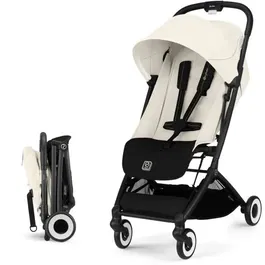 CYBEX Poussette de voyage Orfeo Canvas White, Ultra Compacte et Confortable, 6.3 kg, Utilisable dès la Naissance jusqu'à 4 ans (22 kg), Système 2 en 1