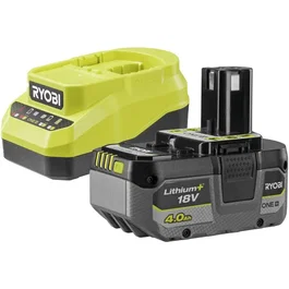Ryobi Kit batterie et chargeur Lithium+ 18V 4,0 Ah RC18120A-140XG