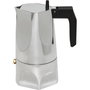 Alessi Ossidiana Cafetière Moka 3 Tasses Argentée