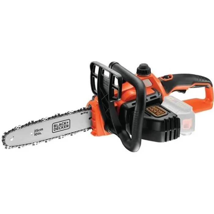Black + Decker GKC1825LB-XJ Tronçonneuse électrique sans fil 18V avec guide-chaîne 25cm - Sans batterie Black + Decker GKC1825LB-XJ Tronçonneuse électrique sans fil 18V avec guide-chaîne 25cm - Sans batterie