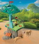 Playmobil 72070 Parc aventure Zoo au milieu des animaux sauvages avec passerelles, ponts en corde et plateformes d'observation - Figurines girafe, zèbre et lion incluses