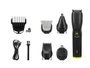 ARGON Set Cortapelo 12 Accesorios avec Support Noir 600mAh USB Type-C