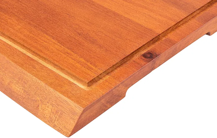 Style De Vie - Planche à découper en bois d'acacia avec rainure à jus et poignée, antidérapante - 50 x 35 x 3 cm - Accessoire de cuisine naturel