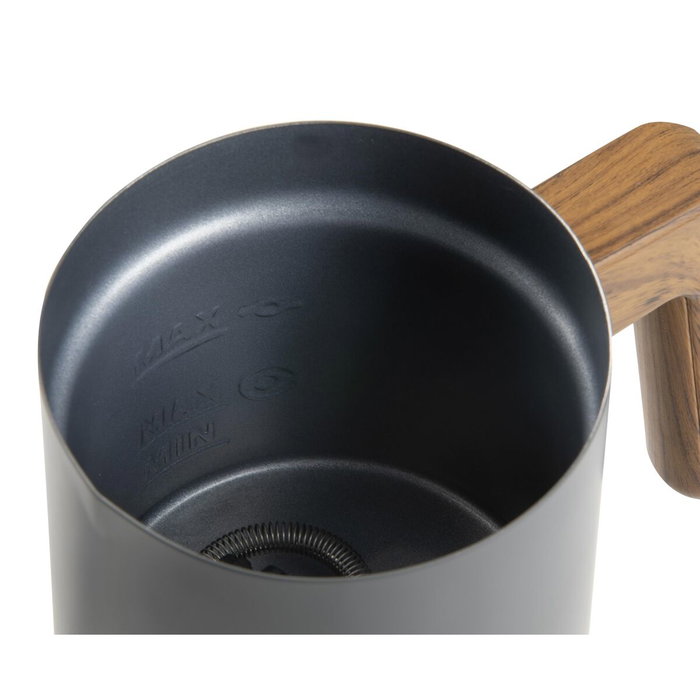 Domo DO745MF Mousseur à lait Gris et bois, 500 W, 150 ml