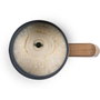Domo DO745MF Mousseur à lait Gris et bois, 500 W, 150 ml